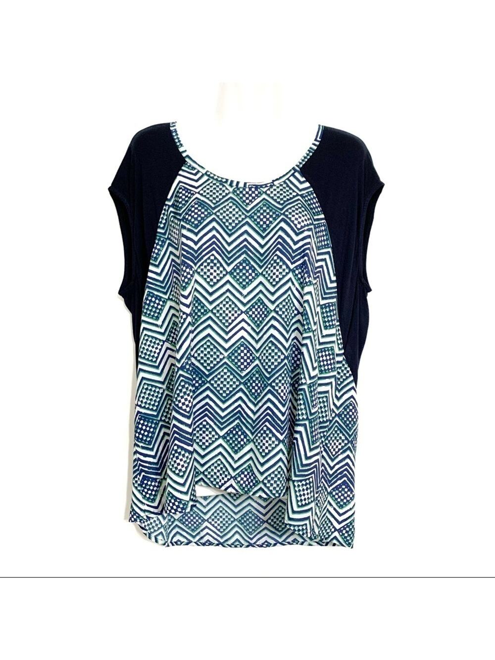 Stitch Fix 19 Cooper Scoop Neck Cap Sleeve Top Large